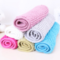 Chenille coarse granule  solid color non-slip bathmat rug from factory directly